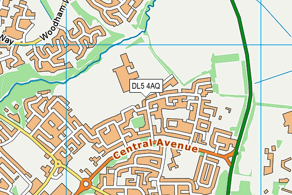 DL5 4AQ map - OS VectorMap District (Ordnance Survey) DL5 4AQ map - OS VectorMap District (Ordnance Survey)