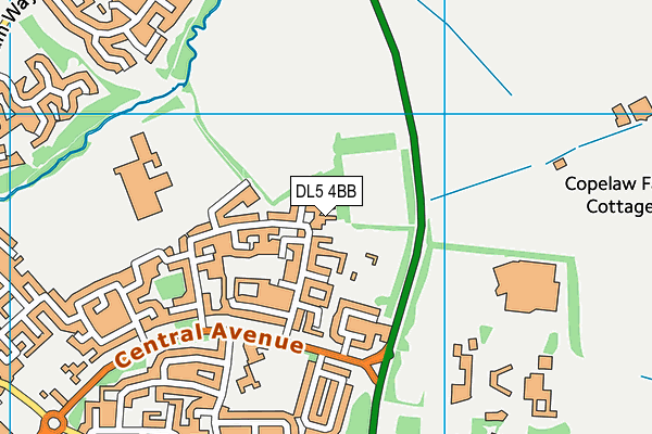 DL5 4BB map - OS VectorMap District (Ordnance Survey) DL5 4BB map - OS VectorMap District (Ordnance Survey)