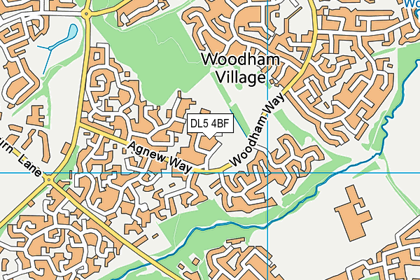 DL5 4BF map - OS VectorMap District (Ordnance Survey) DL5 4BF map - OS VectorMap District (Ordnance Survey)