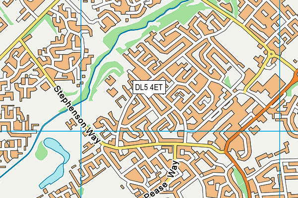 DL5 4ET map - OS VectorMap District (Ordnance Survey) DL5 4ET map - OS VectorMap District (Ordnance Survey)
