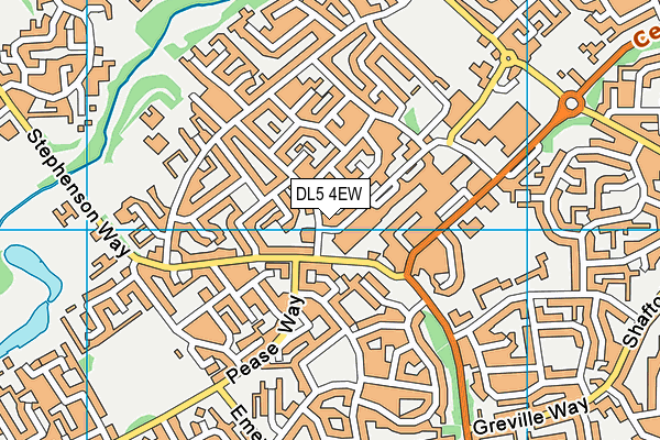 DL5 4EW map - OS VectorMap District (Ordnance Survey) DL5 4EW map - OS VectorMap District (Ordnance Survey)