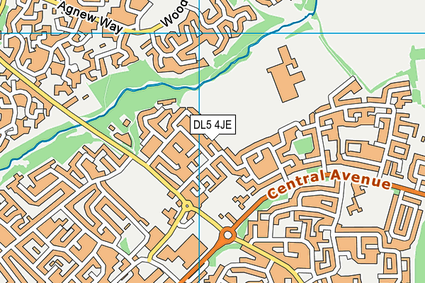 DL5 4JE map - OS VectorMap District (Ordnance Survey) DL5 4JE map - OS VectorMap District (Ordnance Survey)