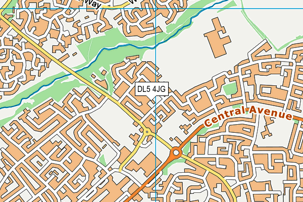 DL5 4JG map - OS VectorMap District (Ordnance Survey) DL5 4JG map - OS VectorMap District (Ordnance Survey)