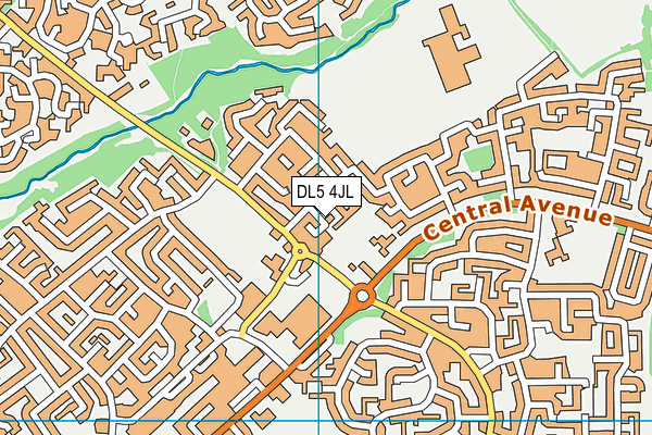 DL5 4JL map - OS VectorMap District (Ordnance Survey) DL5 4JL map - OS VectorMap District (Ordnance Survey)