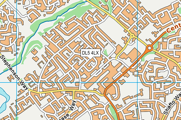 DL5 4LX map - OS VectorMap District (Ordnance Survey) DL5 4LX map - OS VectorMap District (Ordnance Survey)