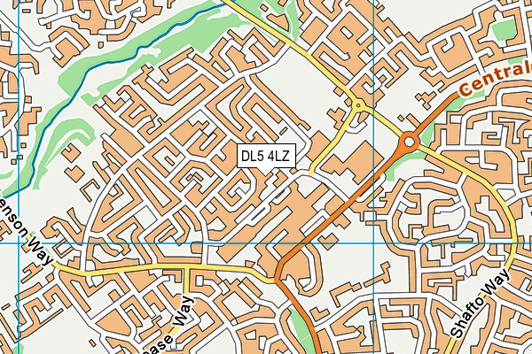 DL5 4LZ map - OS VectorMap District (Ordnance Survey) DL5 4LZ map - OS VectorMap District (Ordnance Survey)