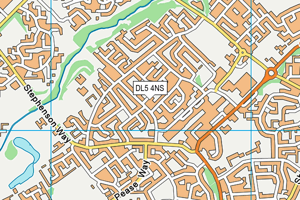 DL5 4NS map - OS VectorMap District (Ordnance Survey) DL5 4NS map - OS VectorMap District (Ordnance Survey)
