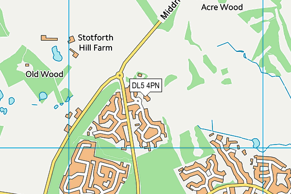 DL5 4PN map - OS VectorMap District (Ordnance Survey) DL5 4PN map - OS VectorMap District (Ordnance Survey)