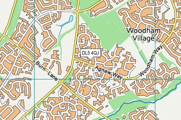 DL5 4QJ map - OS VectorMap District (Ordnance Survey) DL5 4QJ map - OS VectorMap District (Ordnance Survey)