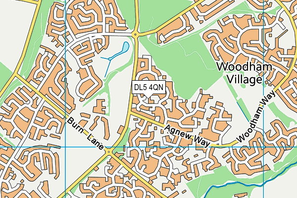 DL5 4QN map - OS VectorMap District (Ordnance Survey) DL5 4QN map - OS VectorMap District (Ordnance Survey)