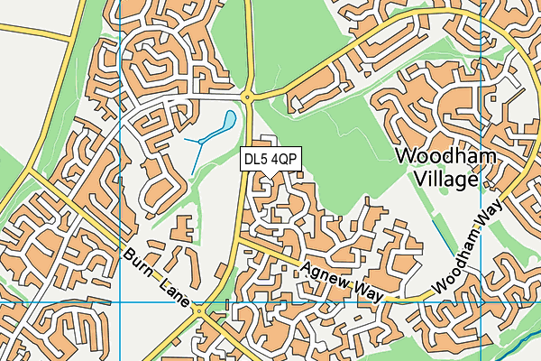 DL5 4QP map - OS VectorMap District (Ordnance Survey) DL5 4QP map - OS VectorMap District (Ordnance Survey)