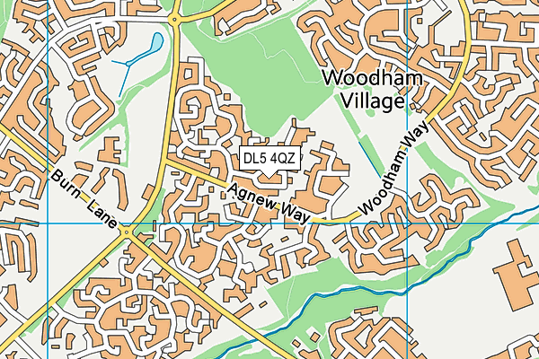 DL5 4QZ map - OS VectorMap District (Ordnance Survey) DL5 4QZ map - OS VectorMap District (Ordnance Survey)