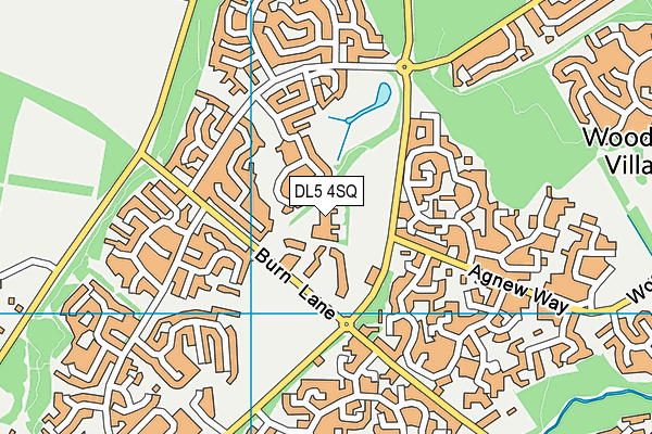 DL5 4SQ map - OS VectorMap District (Ordnance Survey) DL5 4SQ map - OS VectorMap District (Ordnance Survey)