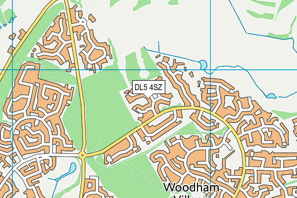 DL5 4SZ map - OS VectorMap District (Ordnance Survey) DL5 4SZ map - OS VectorMap District (Ordnance Survey)