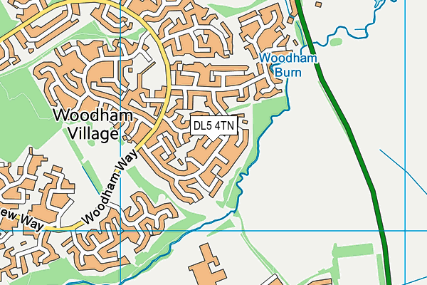DL5 4TN map - OS VectorMap District (Ordnance Survey) DL5 4TN map - OS VectorMap District (Ordnance Survey)