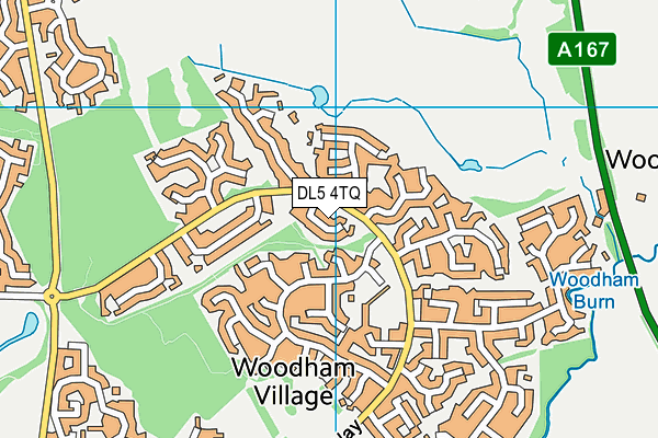DL5 4TQ map - OS VectorMap District (Ordnance Survey) DL5 4TQ map - OS VectorMap District (Ordnance Survey)