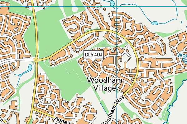 DL5 4UJ map - OS VectorMap District (Ordnance Survey) DL5 4UJ map - OS VectorMap District (Ordnance Survey)