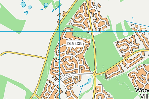 DL5 4XG map - OS VectorMap District (Ordnance Survey) DL5 4XG map - OS VectorMap District (Ordnance Survey)