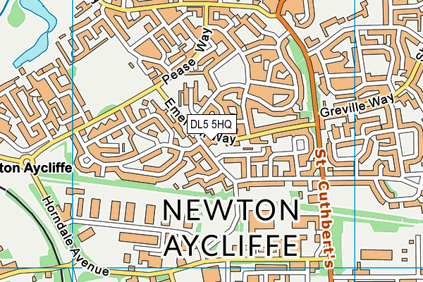 DL5 5HQ map - OS VectorMap District (Ordnance Survey) DL5 5HQ map - OS VectorMap District (Ordnance Survey)