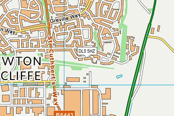 DL5 5HZ map - OS VectorMap District (Ordnance Survey) DL5 5HZ map - OS VectorMap District (Ordnance Survey)