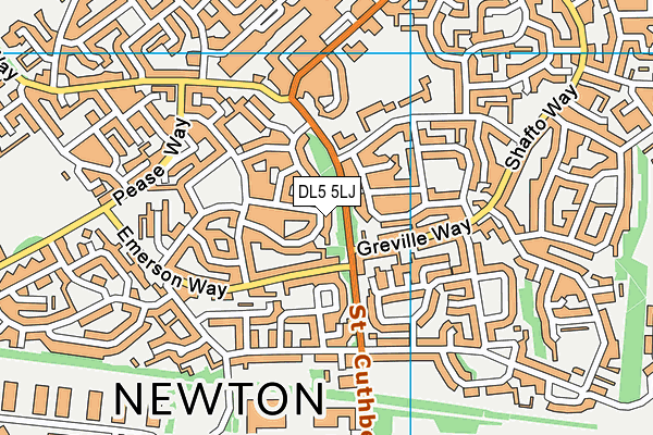 DL5 5LJ map - OS VectorMap District (Ordnance Survey) DL5 5LJ map - OS VectorMap District (Ordnance Survey)