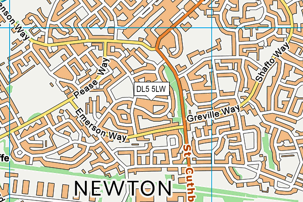 DL5 5LW map - OS VectorMap District (Ordnance Survey) DL5 5LW map - OS VectorMap District (Ordnance Survey)