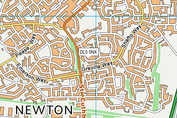 DL5 5NX map - OS VectorMap District (Ordnance Survey) DL5 5NX map - OS VectorMap District (Ordnance Survey)