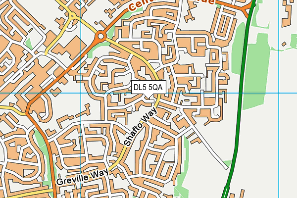 DL5 5QA map - OS VectorMap District (Ordnance Survey) DL5 5QA map - OS VectorMap District (Ordnance Survey)