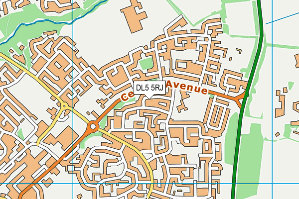 DL5 5RJ map - OS VectorMap District (Ordnance Survey) DL5 5RJ map - OS VectorMap District (Ordnance Survey)
