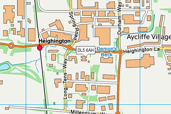 DL5 6AH map - OS VectorMap District (Ordnance Survey) DL5 6AH map - OS VectorMap District (Ordnance Survey)