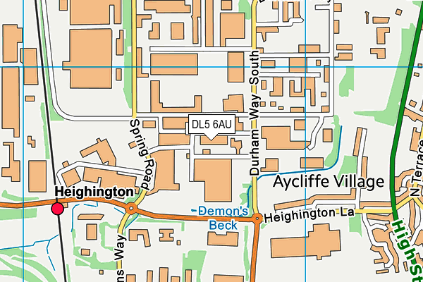 DL5 6AU map - OS VectorMap District (Ordnance Survey) DL5 6AU map - OS VectorMap District (Ordnance Survey)
