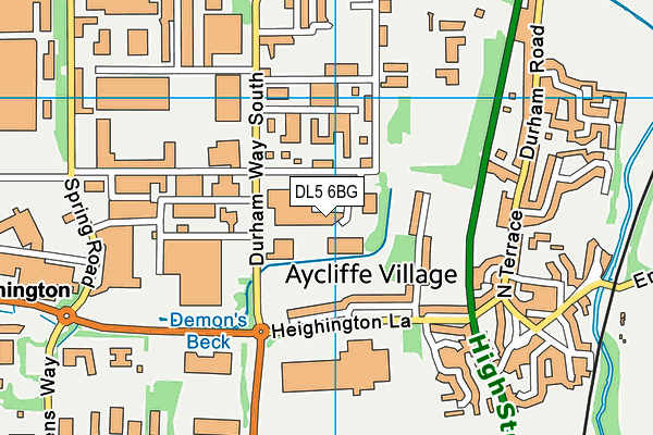DL5 6BG map - OS VectorMap District (Ordnance Survey) DL5 6BG map - OS VectorMap District (Ordnance Survey)