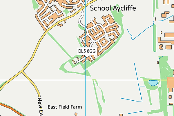 DL5 6GG map - OS VectorMap District (Ordnance Survey) DL5 6GG map - OS VectorMap District (Ordnance Survey)