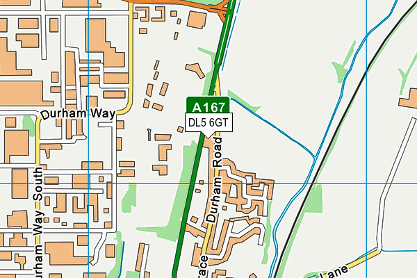DL5 6GT map - OS VectorMap District (Ordnance Survey) DL5 6GT map - OS VectorMap District (Ordnance Survey)
