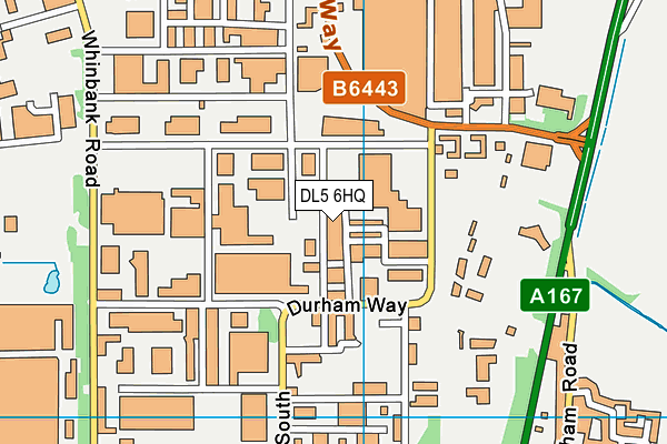DL5 6HQ map - OS VectorMap District (Ordnance Survey) DL5 6HQ map - OS VectorMap District (Ordnance Survey)