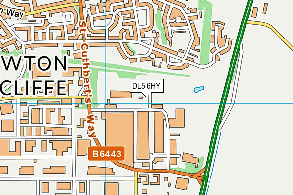 DL5 6HY map - OS VectorMap District (Ordnance Survey) DL5 6HY map - OS VectorMap District (Ordnance Survey)