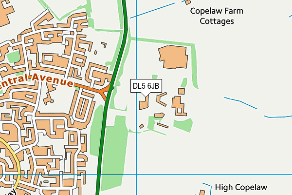 DL5 6JB map - OS VectorMap District (Ordnance Survey) DL5 6JB map - OS VectorMap District (Ordnance Survey)