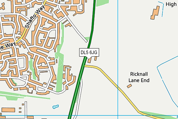 DL5 6JG map - OS VectorMap District (Ordnance Survey) DL5 6JG map - OS VectorMap District (Ordnance Survey)