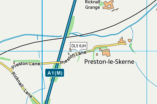 DL5 6JH map - OS VectorMap District (Ordnance Survey) DL5 6JH map - OS VectorMap District (Ordnance Survey)