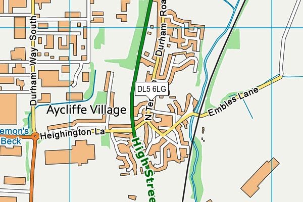 DL5 6LG map - OS VectorMap District (Ordnance Survey) DL5 6LG map - OS VectorMap District (Ordnance Survey)