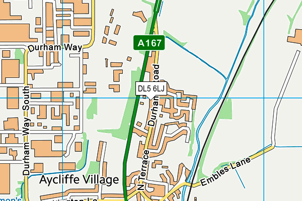 DL5 6LJ map - OS VectorMap District (Ordnance Survey) DL5 6LJ map - OS VectorMap District (Ordnance Survey)