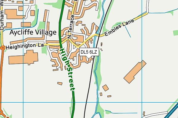 DL5 6LZ map - OS VectorMap District (Ordnance Survey) DL5 6LZ map - OS VectorMap District (Ordnance Survey)