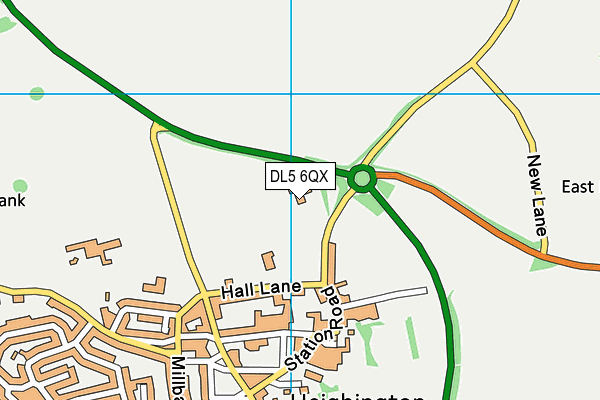 DL5 6QX map - OS VectorMap District (Ordnance Survey) DL5 6QX map - OS VectorMap District (Ordnance Survey)