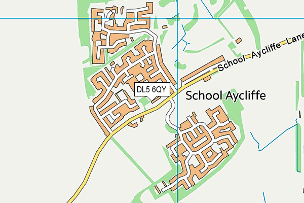 DL5 6QY map - OS VectorMap District (Ordnance Survey) DL5 6QY map - OS VectorMap District (Ordnance Survey)