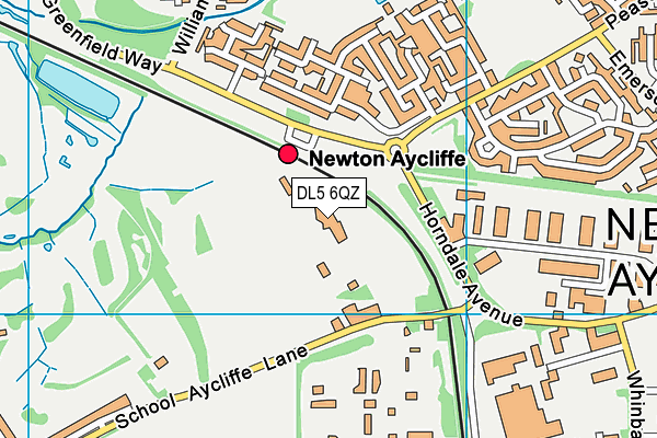 DL5 6QZ map - OS VectorMap District (Ordnance Survey) DL5 6QZ map - OS VectorMap District (Ordnance Survey)