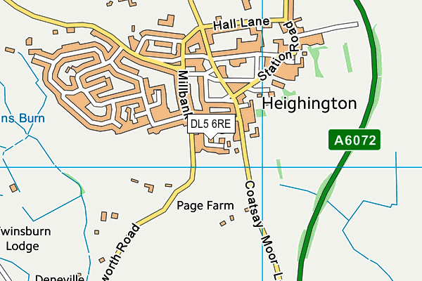 DL5 6RE map - OS VectorMap District (Ordnance Survey) DL5 6RE map - OS VectorMap District (Ordnance Survey)