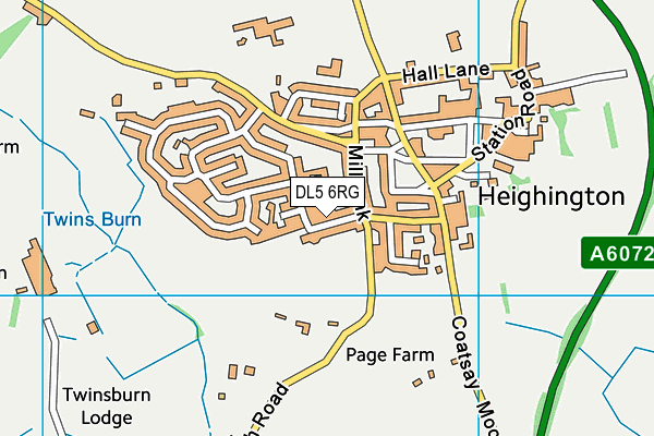 DL5 6RG map - OS VectorMap District (Ordnance Survey) DL5 6RG map - OS VectorMap District (Ordnance Survey)