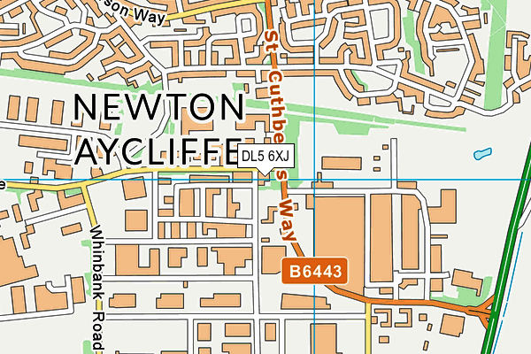 DL5 6XJ map - OS VectorMap District (Ordnance Survey) DL5 6XJ map - OS VectorMap District (Ordnance Survey)