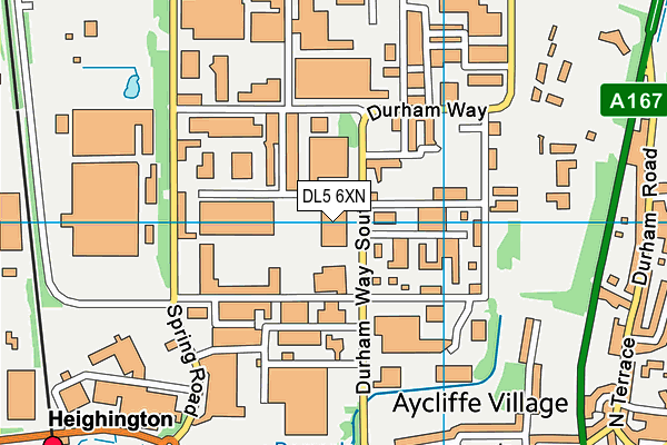 DL5 6XN map - OS VectorMap District (Ordnance Survey) DL5 6XN map - OS VectorMap District (Ordnance Survey)
