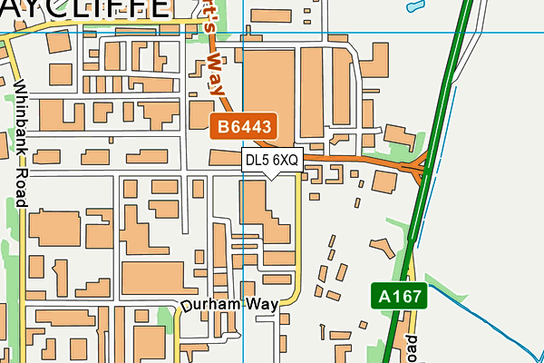 DL5 6XQ map - OS VectorMap District (Ordnance Survey) DL5 6XQ map - OS VectorMap District (Ordnance Survey)